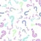 Quiz seamless pattern. Question marks, doubt, faq