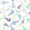 Quiz seamless pattern. Question marks, doubt, faq