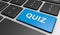 Quiz Sign On Computer Keyboard