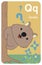 Quokka Q letter. A-Z Alphabet collection with cute cartoon animals in 2D. Quokka peeking out from behind a tree. Quokka