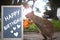 Quokka with rose looking at blackboard with Happy Birthday greetings