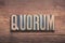 Quorum word wood