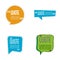 Quote chat bubble logo