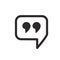 Quote Icons .Quotation Mark Icon