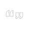 Quote reply outline icon. Signs and symbols can be used for web, logo, mobile app, UI, UX