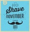 Quote Typographic Background / No Shave November