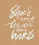 Quotes about shoes. Hand lettering fpr your design.