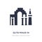 qutb minar in new delhi icon on white background. Simple element illustration from Monuments concept