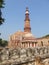 The Qutb Minar is the tallest brick minaret in the world and is located in the city of Delhi. India. It is an UNESCO World Heritag