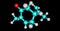R-Carvone molecular structure isolated on black