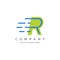 R Letter Logo Template Illustration Design. Vector alphabet R Speed Logo Style