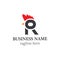 R letter rooster logo template