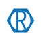 R logo with a blue octagon frame shape