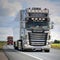 R.U.Route Scania R620 Nostalgia in Truck Convoy