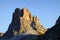 Ra Gusela or Gusela del Nuvolau - 2.595 m, seen from Passo Giau in a sunny autumn day.