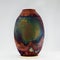 RAAQUU raku fired pottery globe vase