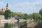 Raba River in Gyor City