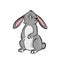 Rabbit Friendly Cute forest animal Cartoon.