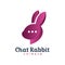 Rabbit head chat logo