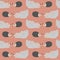 Rabbit and hedgehog seamless pattern