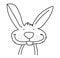 a rabbit Humorous comics with mascots and icons