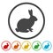Rabbit icon. Bunny sign. Hare symbol.