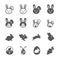 Rabbit icon set