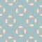 Rabbit light pink color geometric seamless pattern on light blue background. Children graphic design element for different