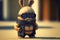 Rabbit samurai in traditional drawing style. Japanese styled art with hare warrior in kimono. Generated AI.