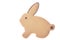 Rabbit Shaped Biscuit Isolated