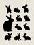 Rabbit Silhouettes