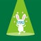 Rabbit vector background illustraion logo design
