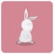 rabbit. Vector illustration decorative design