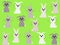 Rabbits springtime illustration