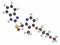 Rabeprazole gastric ulcer drug molecule (proton pump inhibitor). Atoms are represented as spheres with conventional color coding: