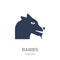 Rabies icon. Trendy flat vector Rabies icon on white background