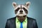 Raccoon in a business suit