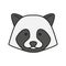 Raccoon color icon