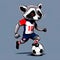 Raccoon Soccer Star: On the Soccer Field