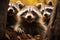 Raccoons bring laughter to the autumn forests vibrant animal world