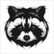 Raccoons head logo for sport club or team.