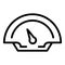Race car dashboard icon, outline style