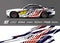 Race car wrap designs illustrations