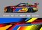 Race Car Wrap Illustrations. Abstract sport decal background for rally, drag race, offroad, boat and adventure vehicle. Eps 10