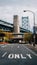 Race Street and the Benjamin Franklin Bridge, in Philadelphia, Pennsylvania