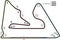 Race track map layout for Bahrain International Circuit
