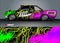 Race truck livery graphic vector. abstract grunge background design for vehicle vinyl wrap and car branding