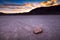 The Racetrack Playa is a scenic dry lake feature with