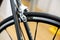 Racing bicycle chrome rear brake caliper mechanism