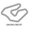 Racing circuit icon